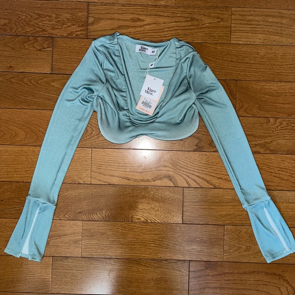 NWT Tiger Mist underwire long sleeve crop top size xs - Picture 4 of 5